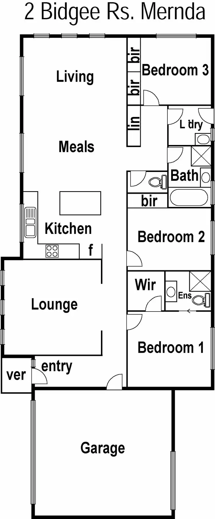 Floorplan of Homely house listing, 2 Bidgee Rise, Mernda VIC 3754