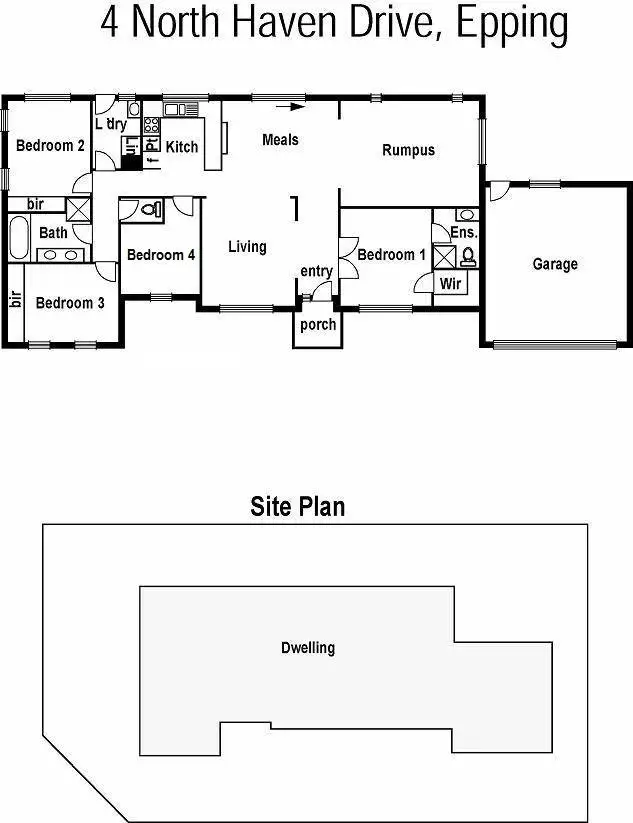 Floorplan of Homely house listing, 4 North Haven Drive, Epping VIC 3076