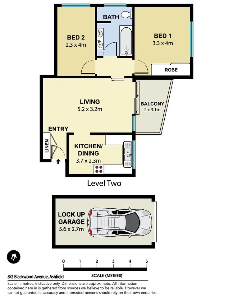 Floorplan of Homely apartment listing, 8/2 Blackwood Avenue, Ashfield NSW 2131