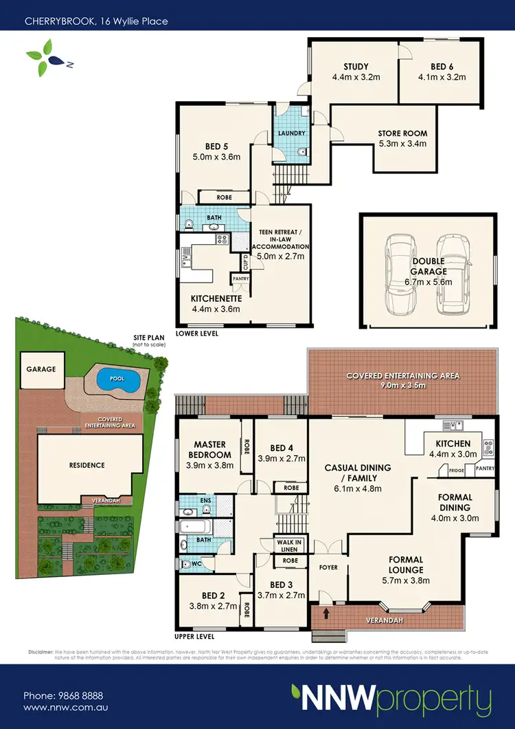 Floorplan of Homely house listing, 16 Wyllie Place, Cherrybrook NSW 2126