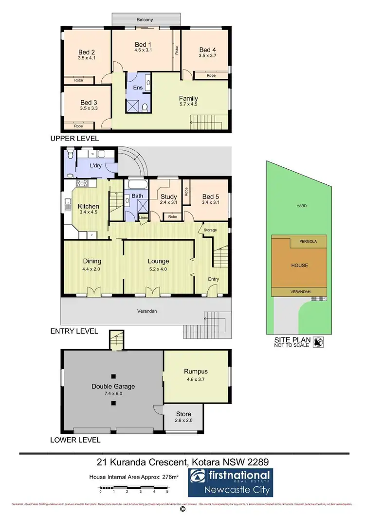 Floorplan of Homely house listing, 21 Kuranda Crescent, Kotara NSW 2289
