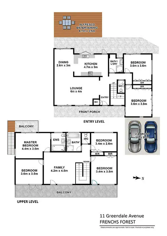 Floorplan of Homely house listing, 11 Greendale Avenue, Frenchs Forest NSW 2086