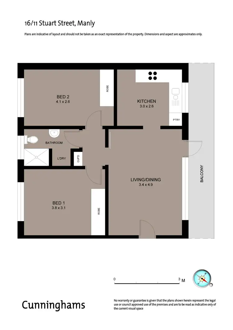 Floorplan of Homely unit listing, 16/11 Stuart Street, Manly NSW 2095