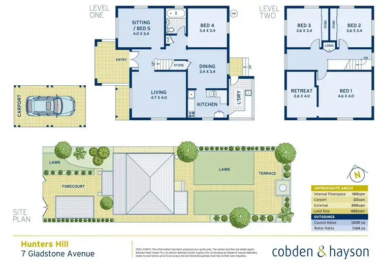 Floorplan of Homely house listing, 7 Gladstone Avenue, Hunters Hill NSW 2110