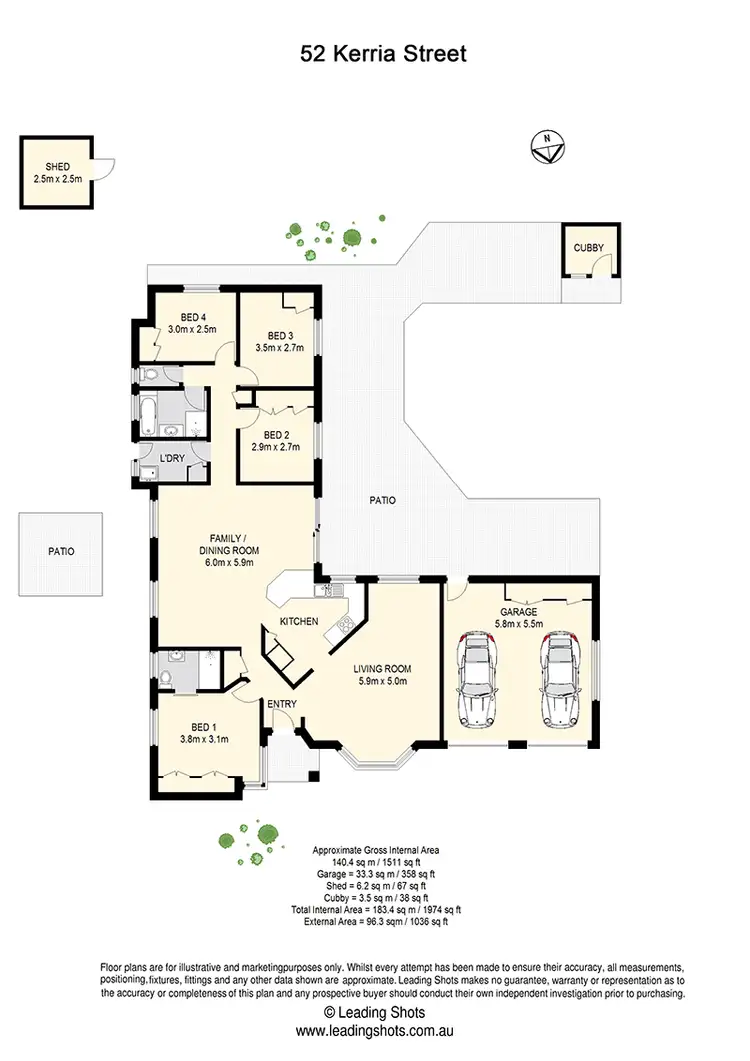 Floorplan of Homely house listing, 52 Kerria Street, Bellbowrie QLD 4070