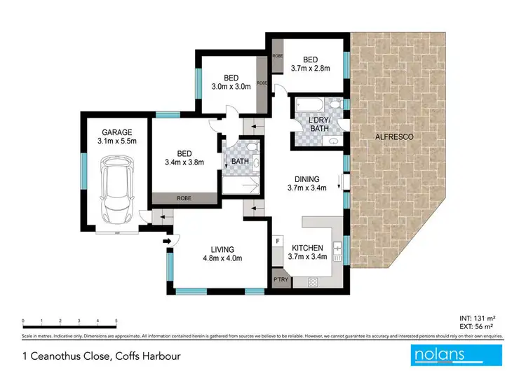 Floorplan of Homely house listing, 1 Ceanothus Close, Coffs Harbour NSW 2450