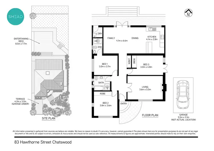 Floorplan of Homely house listing, 83 Hawthorne Avenue, Chatswood NSW 2067