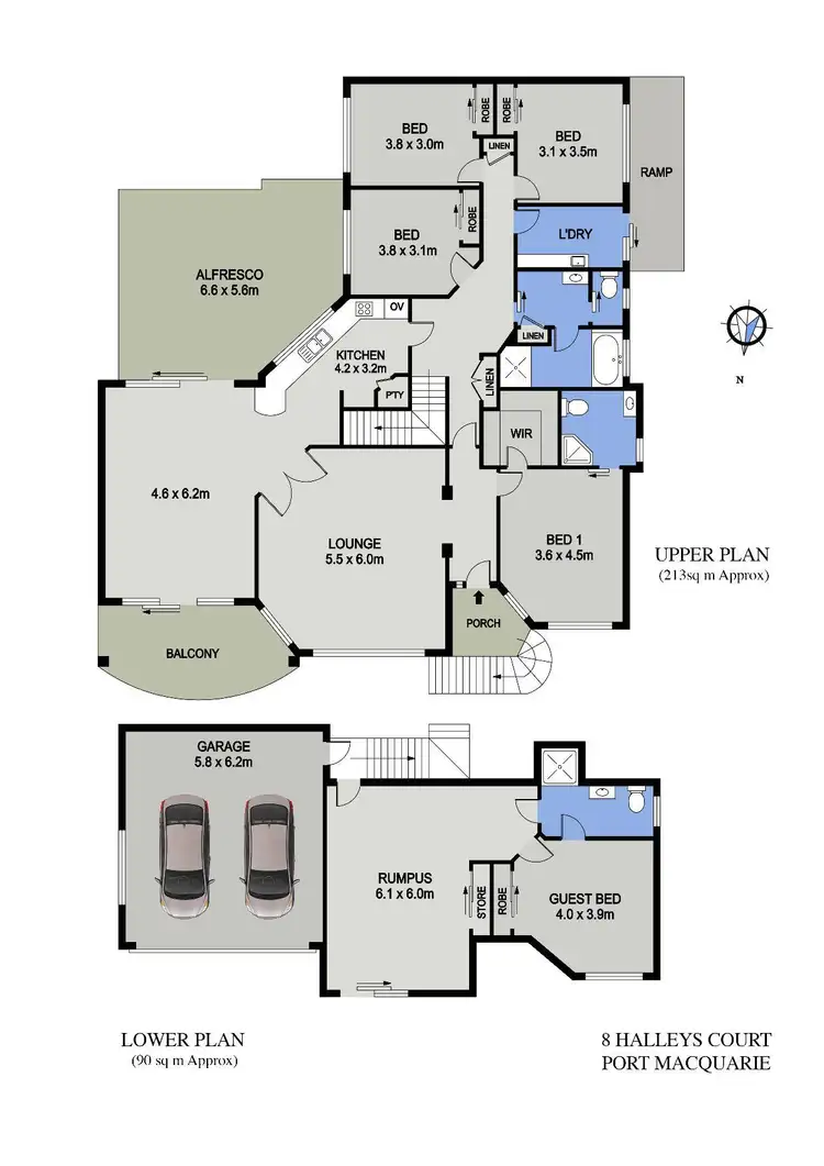 Floorplan of Homely house listing, 8 Halleys Court, Port Macquarie NSW 2444