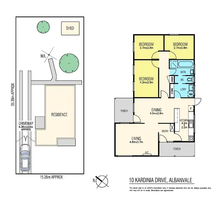 Floorplan of Homely house listing, 10 Kardinia Drive, Albanvale VIC 3021