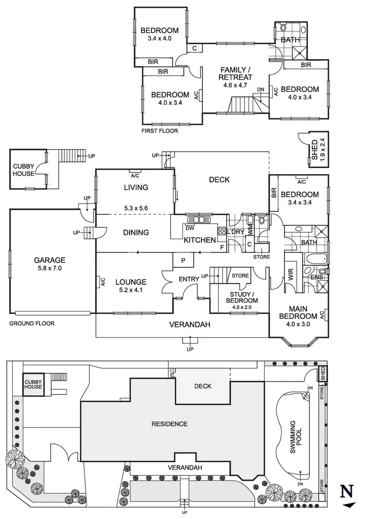 Floorplan of Homely house listing, 15 Cabena Street, Donvale VIC 3111