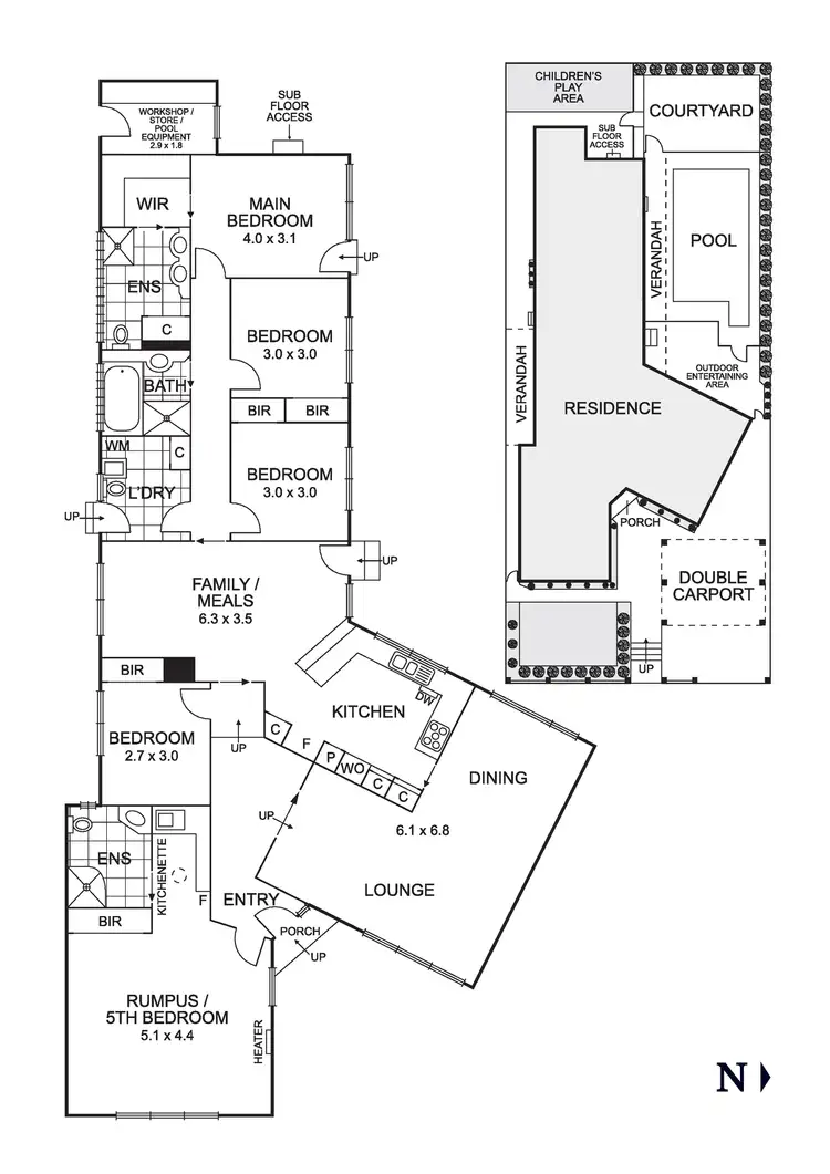 Floorplan of Homely house listing, 107 Pleasant Road, Templestowe Lower VIC 3107