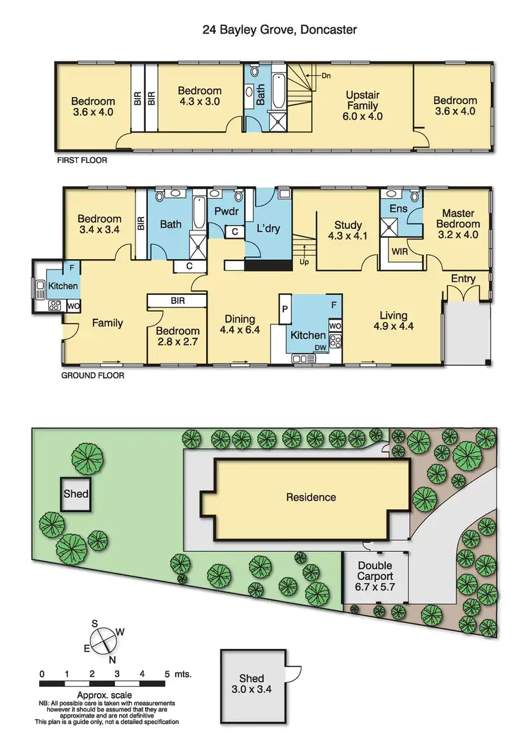 Floorplan of Homely house listing, 24 Bayley Grove, Doncaster VIC 3108