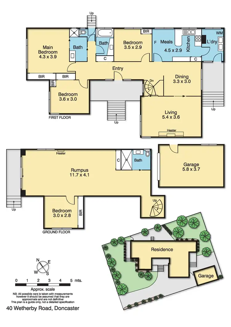 Floorplan of Homely house listing, 40 Wetherby Road, Doncaster VIC 3108