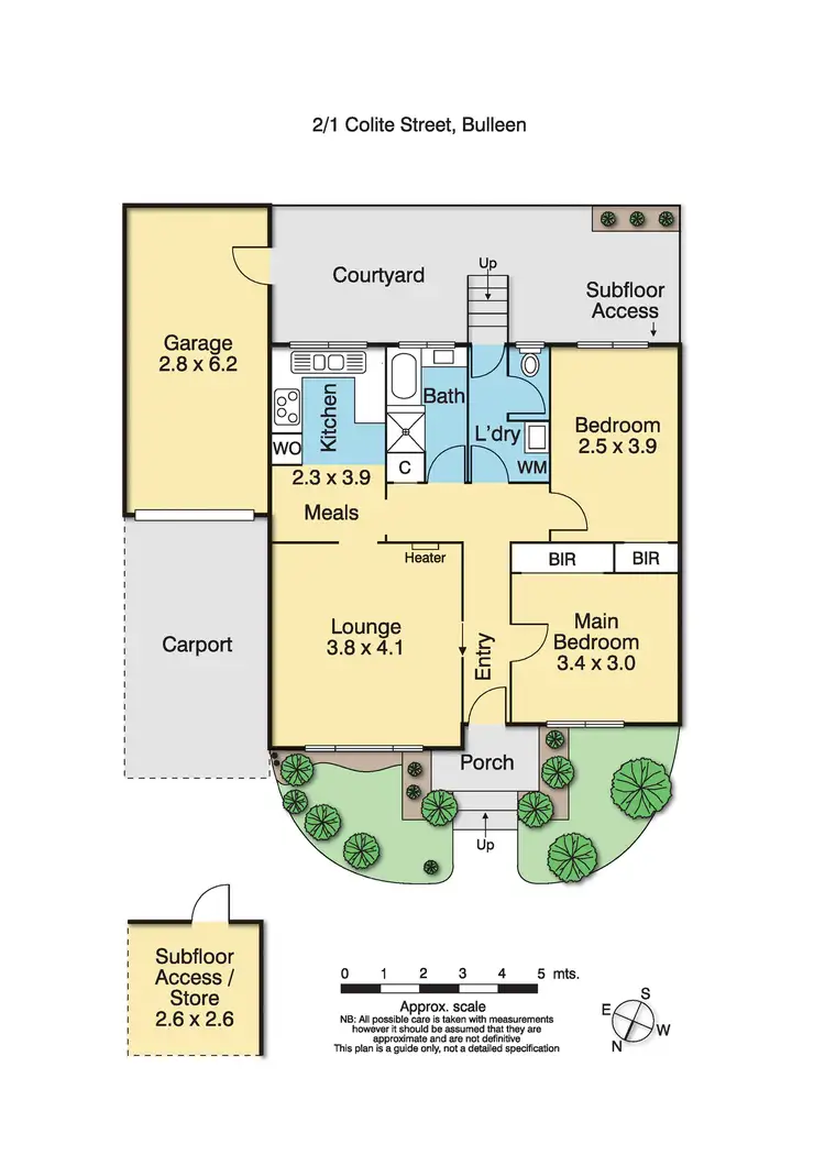 Floorplan of Homely townhouse listing, 2/1 Colite Street, Bulleen VIC 3105