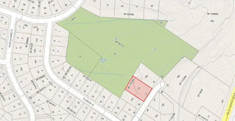 Floorplan of Homely land listing, 32 Pioneer Place, Castle Hill NSW 2154