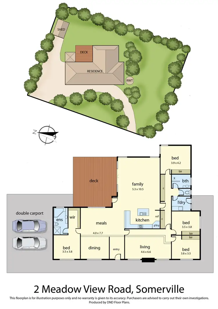 Floorplan of Homely rural property listing, 2 Meadow View Road, Somerville VIC 3912