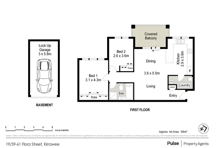 Floorplan of Homely unit listing, 19/59-61 Flora Street, Kirrawee NSW 2232