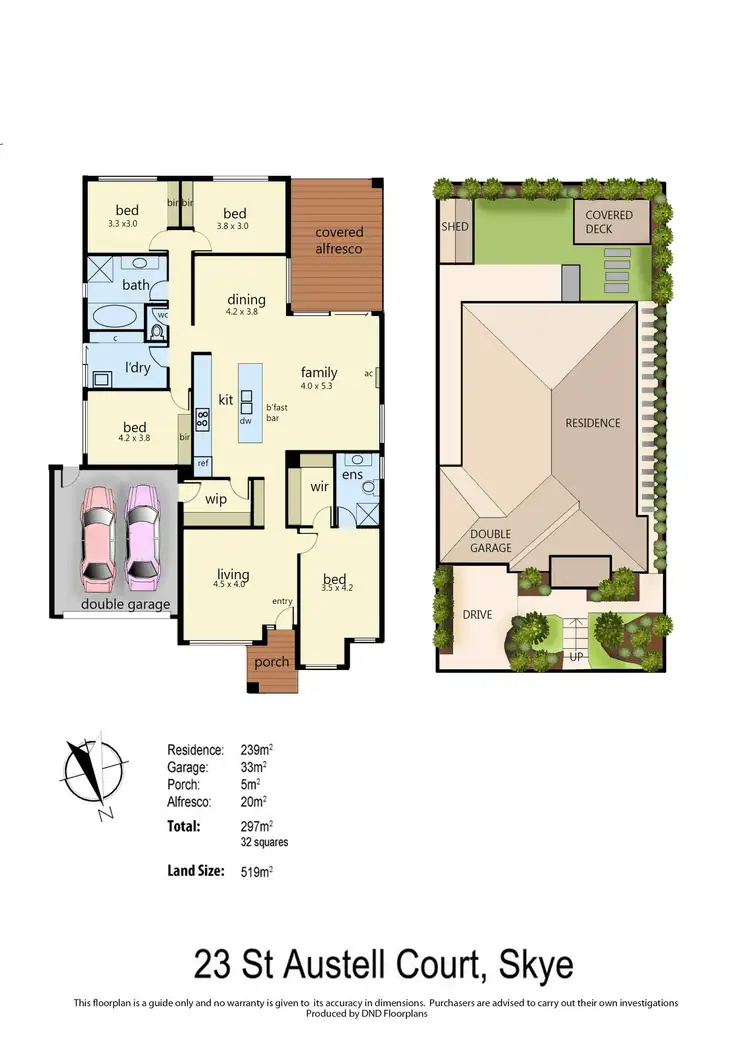Floorplan of Homely house listing, 23 St Austell Court, Skye VIC 3977