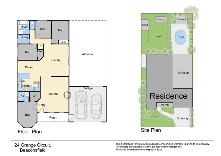 Floorplan of Homely house listing, 24 Grange Circuit, Beaconsfield VIC 3807