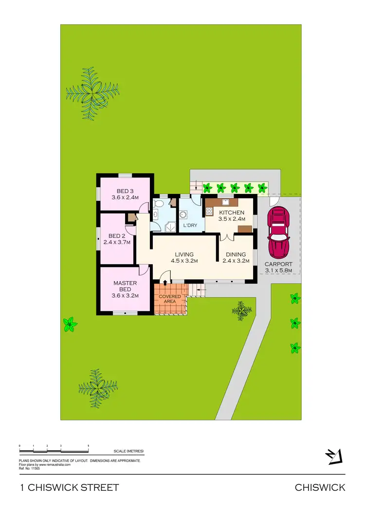Floorplan of Homely house listing, 1 Chiswick Street, Chiswick NSW 2046