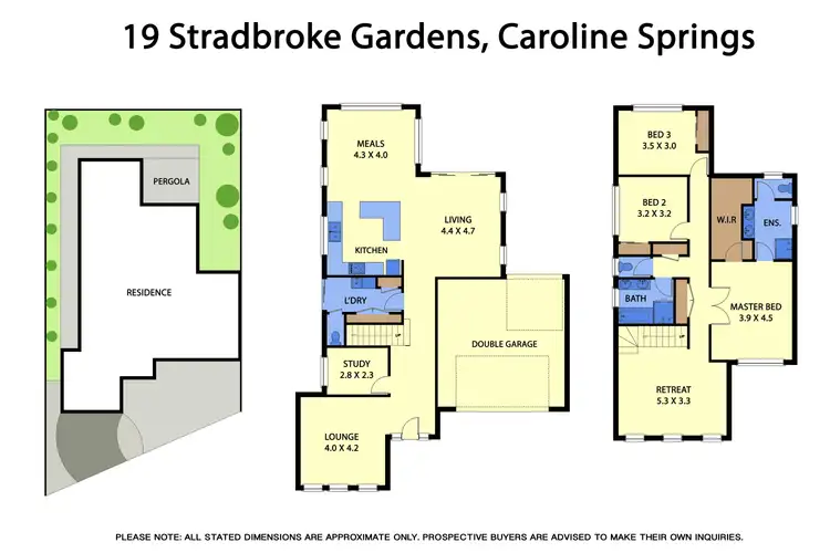 Floorplan of Homely house listing, 19 Stradbroke Gardens, Caroline Springs VIC 3023