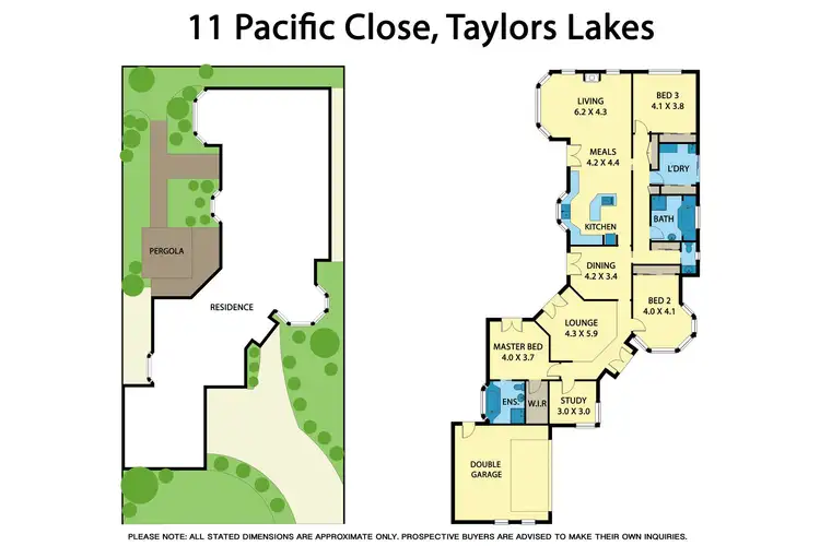 Floorplan of Homely house listing, 11 Pacific Place, Taylors Lakes VIC 3038