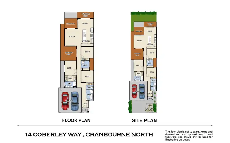 Floorplan of Homely house listing, 14 Coberley Way, Cranbourne North VIC 3977