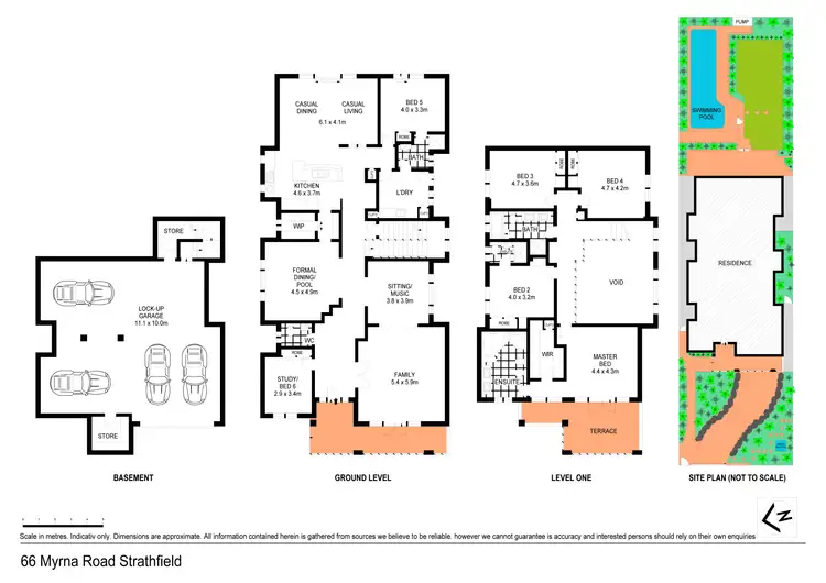 Floorplan of Homely house listing, 66 Myrna Road, Strathfield NSW 2135
