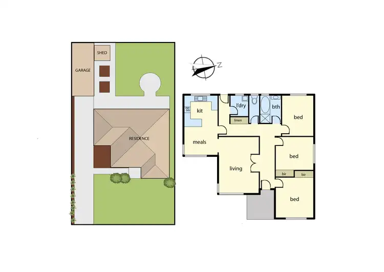 Floorplan of Homely house listing, 16 Brunet Street, Dandenong North VIC 3175
