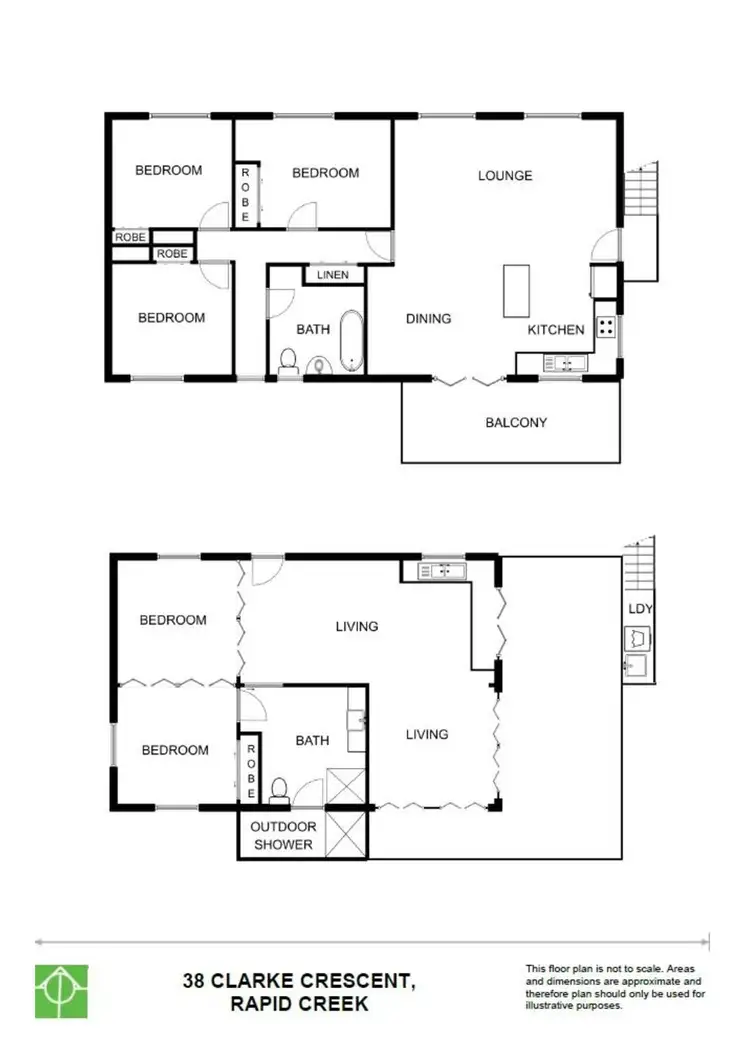 Floorplan of Homely house listing, 38 Clarke Crescent, Rapid Creek NT 810