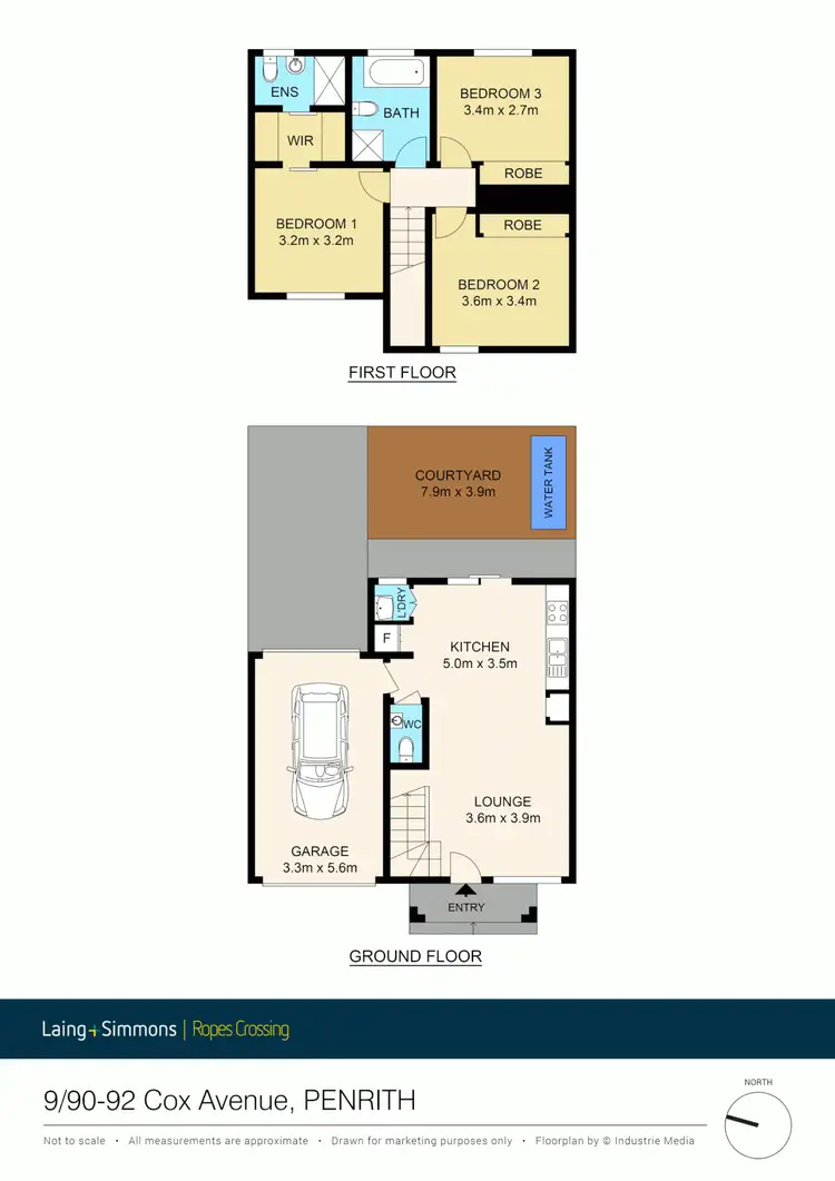 Floorplan of Homely townhouse listing, 9/90-92 Cox Avenue, Penrith NSW 2750