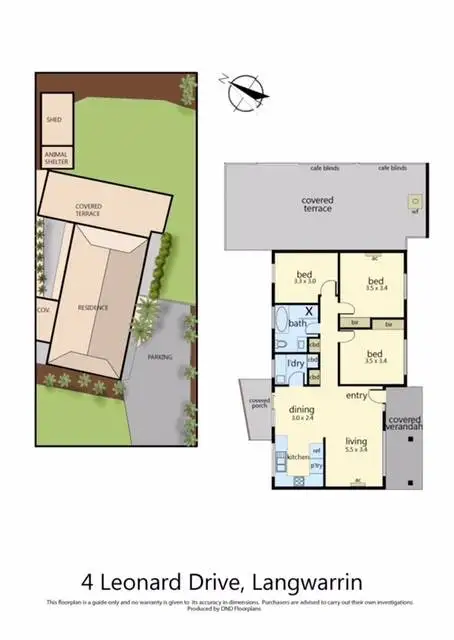 Floorplan of Homely house listing, 4 Leonard Drive, Langwarrin VIC 3910