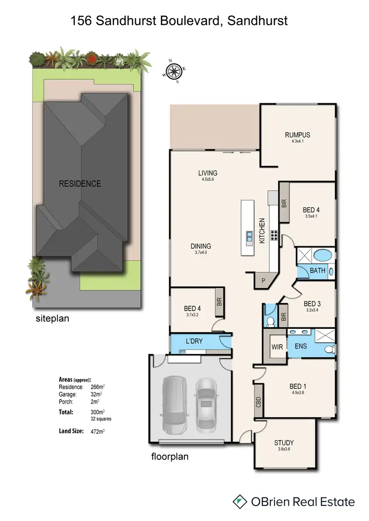 Floorplan of Homely house listing, 156 Sandhurst Boulevard, Sandhurst VIC 3977