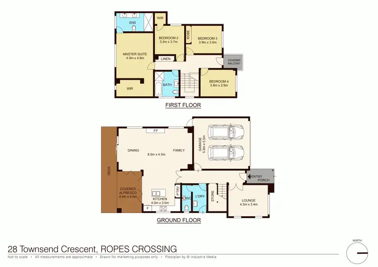 Floorplan of Homely house listing, 28 Townsend Crescent, Ropes Crossing NSW 2760