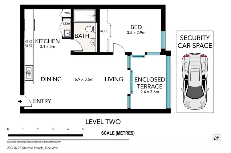 Floorplan of Homely apartment listing, 202/16-22 Sturdee Parade, Dee Why NSW 2099