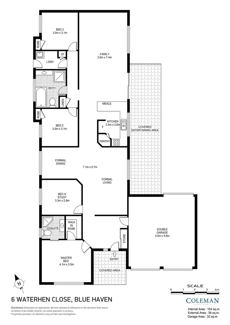Floorplan of Homely house listing, 6 Waterhen Close, Blue Haven NSW 2262