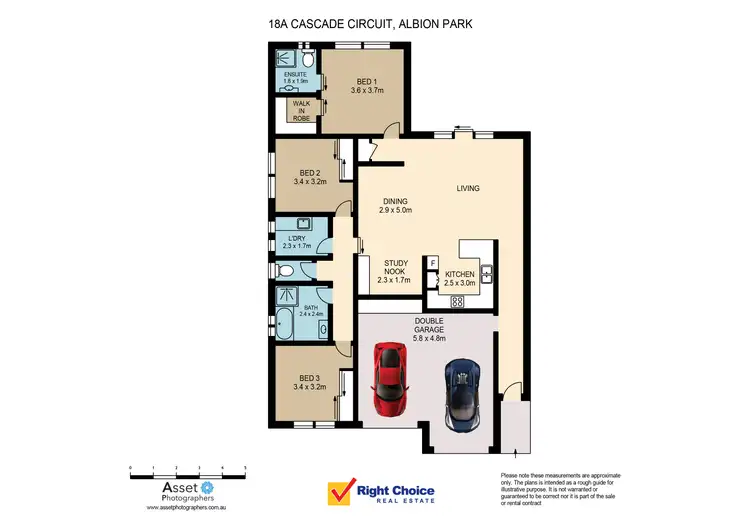 Floorplan of Homely semi-detached listing, 18a Cascade Circuit, Albion Park NSW 2527