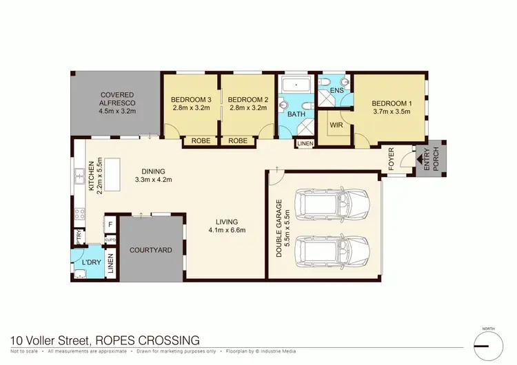 Floorplan of Homely house listing, 10 Voller Street, Ropes Crossing NSW 2760