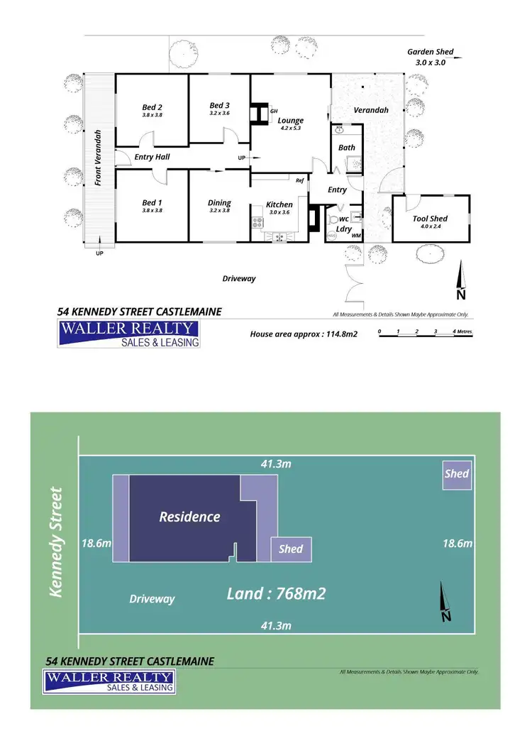 Floorplan of Homely house listing, 54 Kennedy Street, Castlemaine VIC 3450