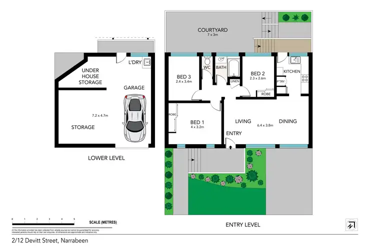 Floorplan of Homely apartment listing, 2/12 Devitt Street, Narrabeen NSW 2101