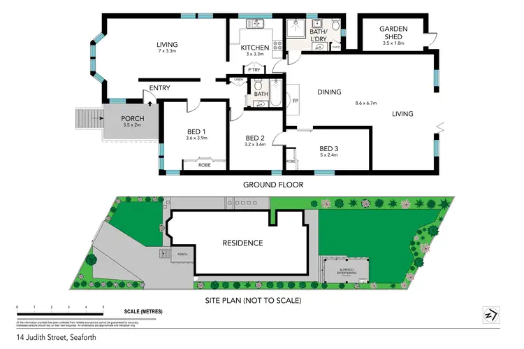 Floorplan of Homely house listing, 14 Judith Street, Seaforth NSW 2092
