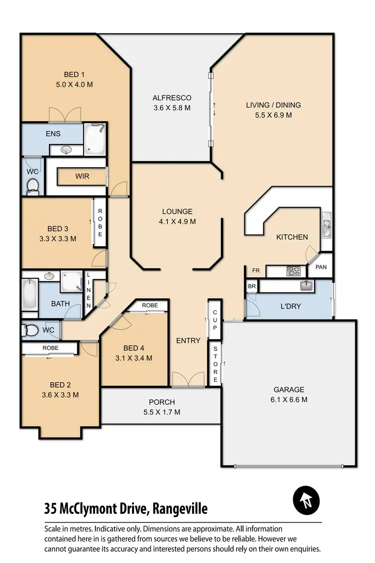Floorplan of Homely house listing, 35 McClymont Drive, Rangeville QLD 4350