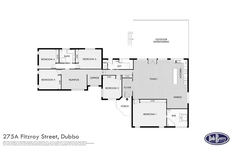 Floorplan of Homely house listing, 275A Fitzroy Street, Dubbo NSW 2830