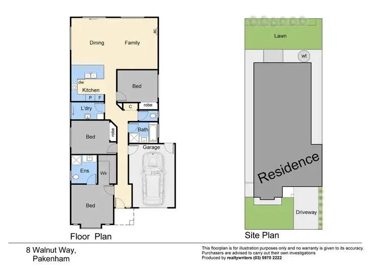 Floorplan of Homely house listing, 8 Walnut Way, Pakenham VIC 3810