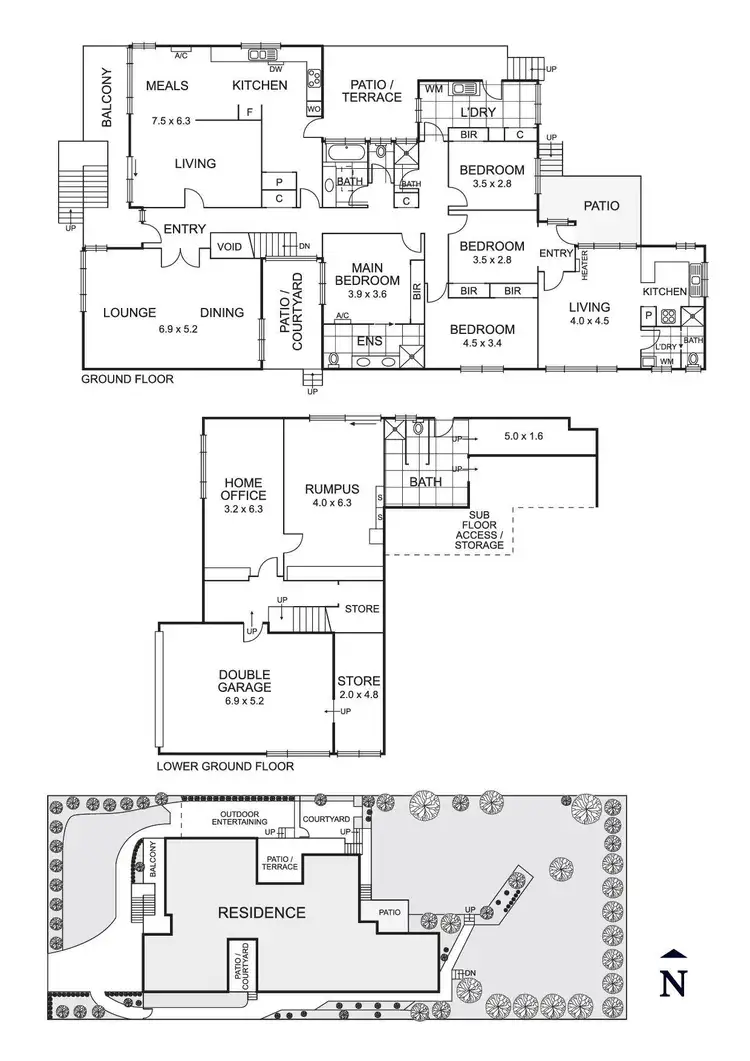 Floorplan of Homely house listing, 33 Clay Drive, Doncaster VIC 3108