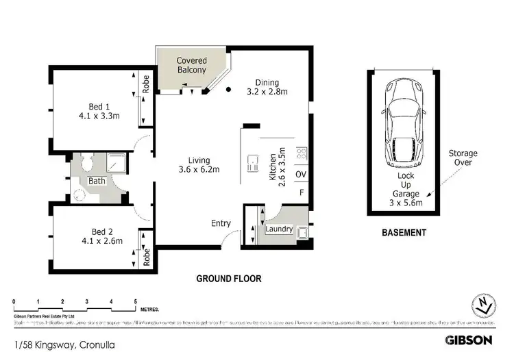 Floorplan of Homely apartment listing, 1/58 Kingsway, Cronulla NSW 2230