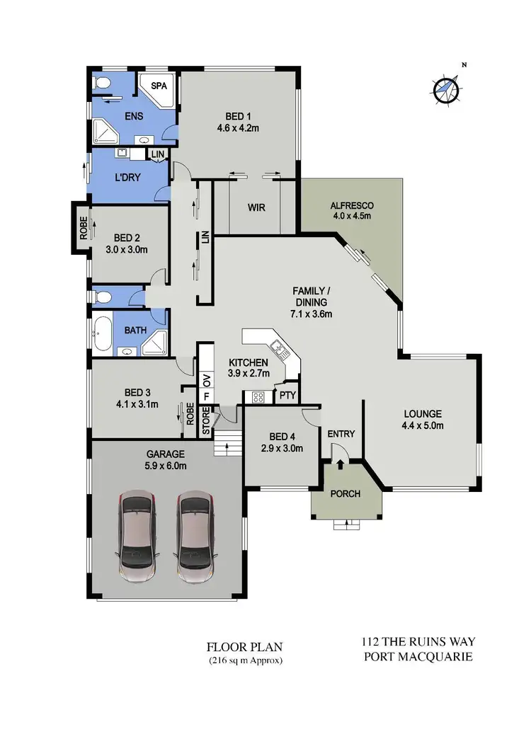 Floorplan of Homely house listing, 112 The Ruins Way, Port Macquarie NSW 2444