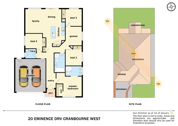 Floorplan of Homely house listing, 20 Eminence Drive, Cranbourne West VIC 3977