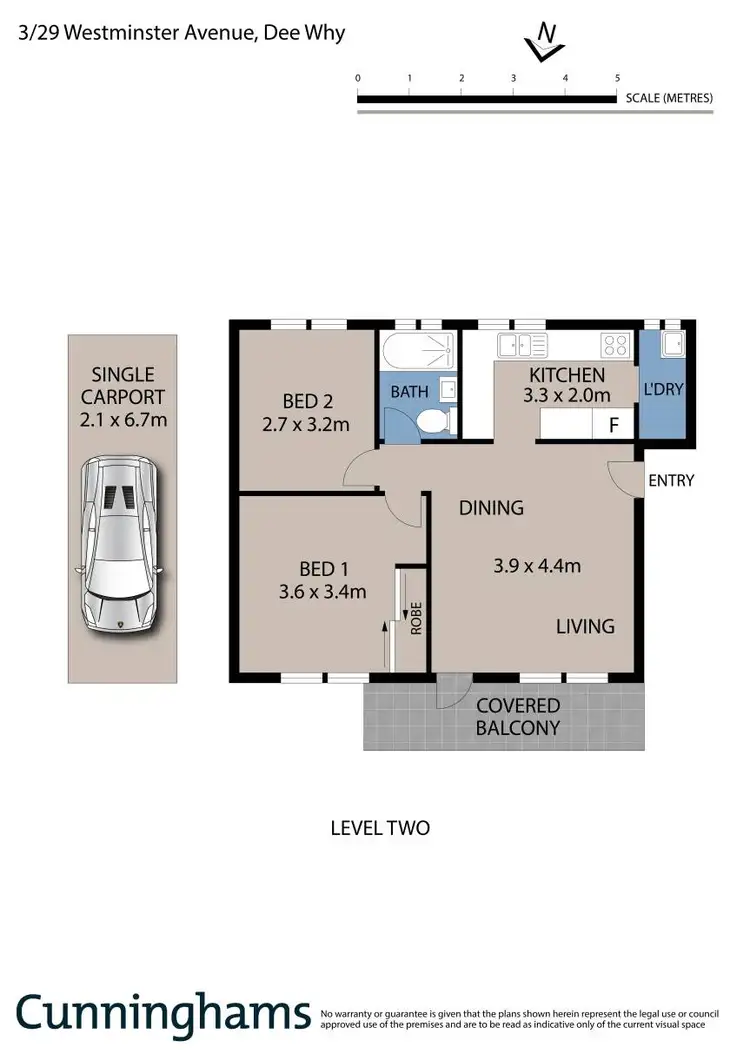 Floorplan of Homely unit listing, 3/29 Westminster Avenue, Dee Why NSW 2099