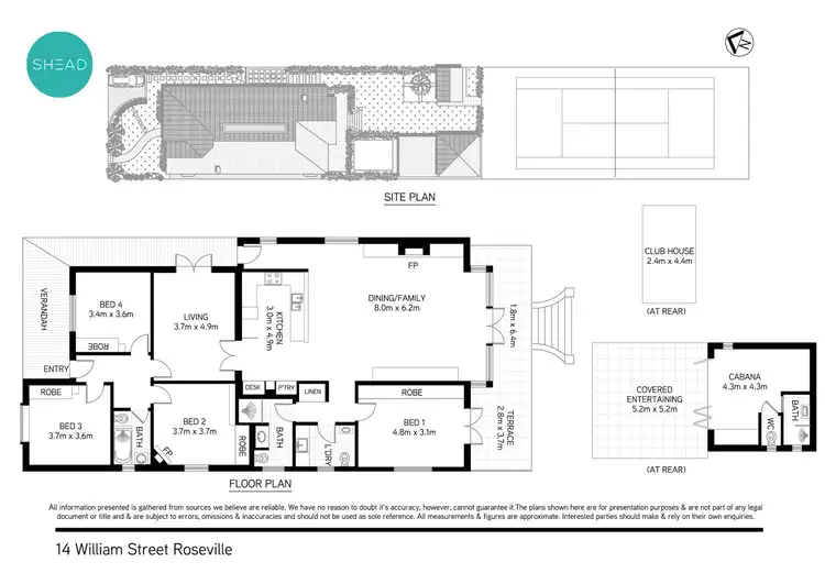 Floorplan of Homely house listing, 14 William Street, Roseville NSW 2069